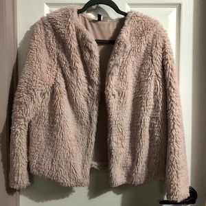 Pink shaggy fur  jacket